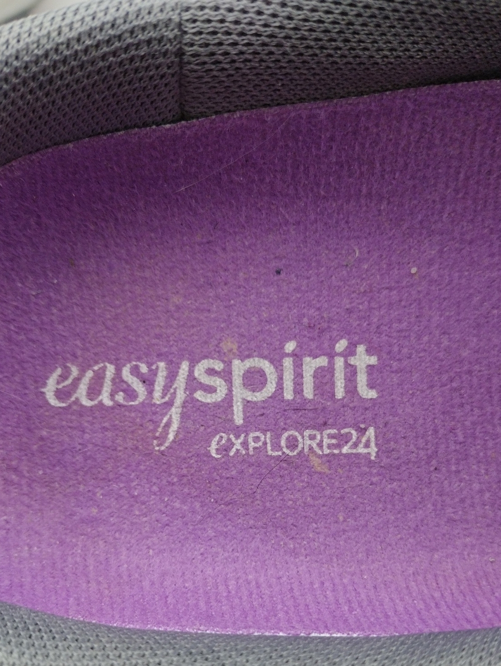 Easy Spirit Explore24 Eseztime Traveltime Grey Wool Suede Embroidery Floral Mule - Picture 10 of 16